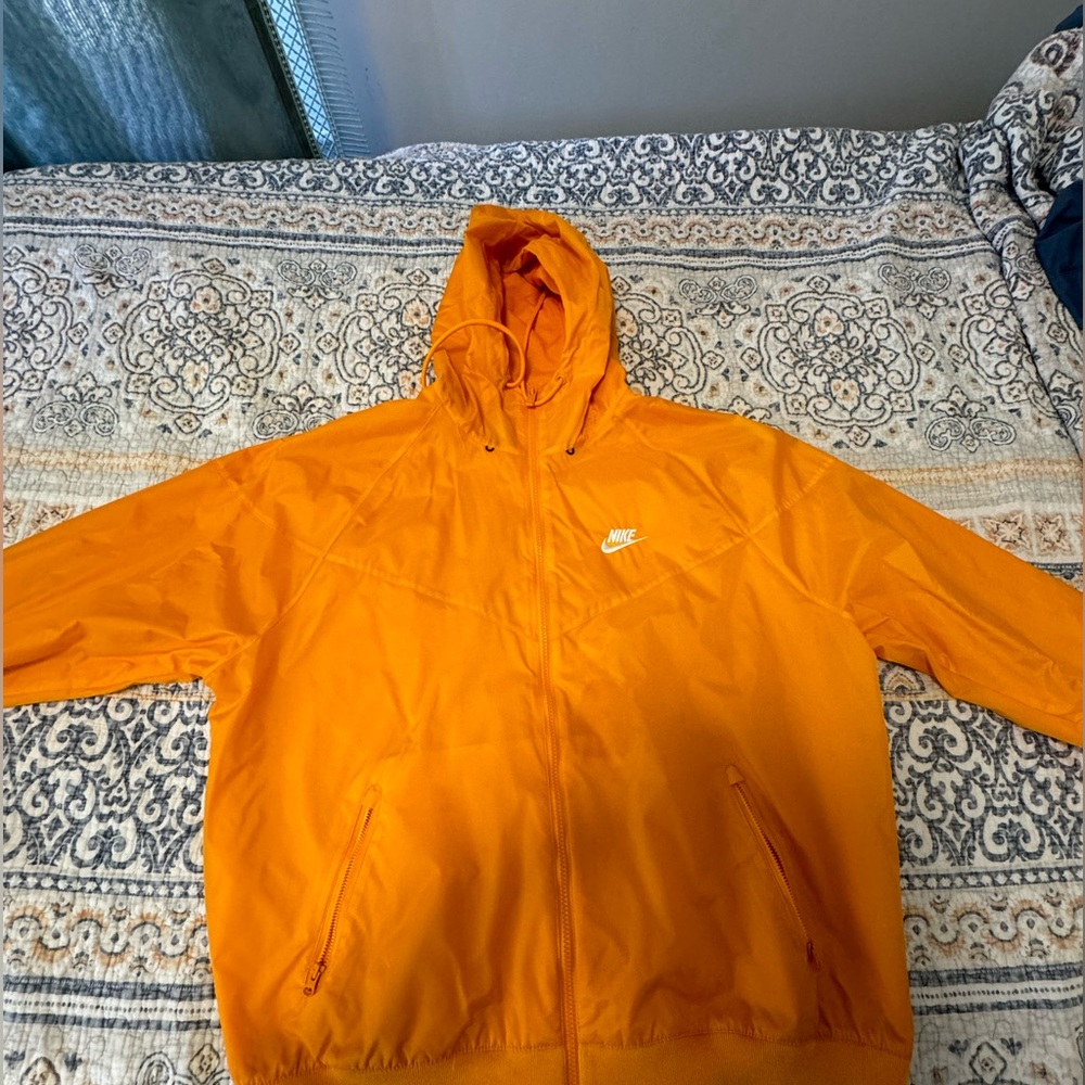 Nike Orange Windbreaker Jacket